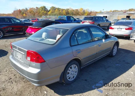 2005 Honda Civic Lx из США, поврежденный, VIN JHMES16505S007064